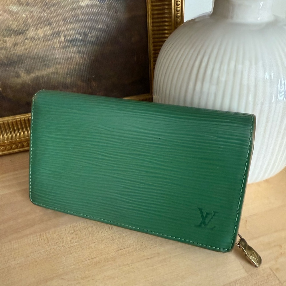 Louis Vuitton Forest Green Epi Leather Wallet